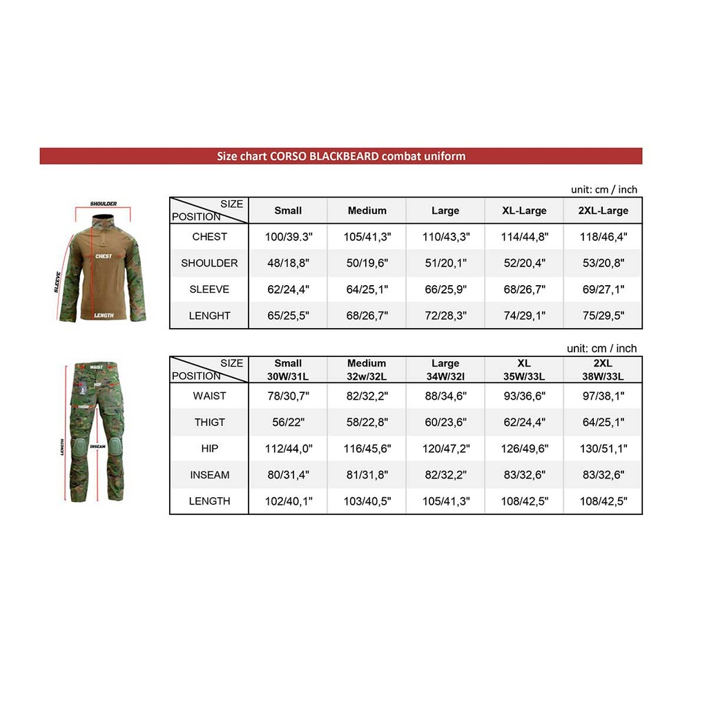 PANTALON CORSO BLACKBEARD COMBATE MULTICAM
