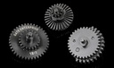 SET DE ENGRANAJES V2/3 REFORZADOS CNC 18:1