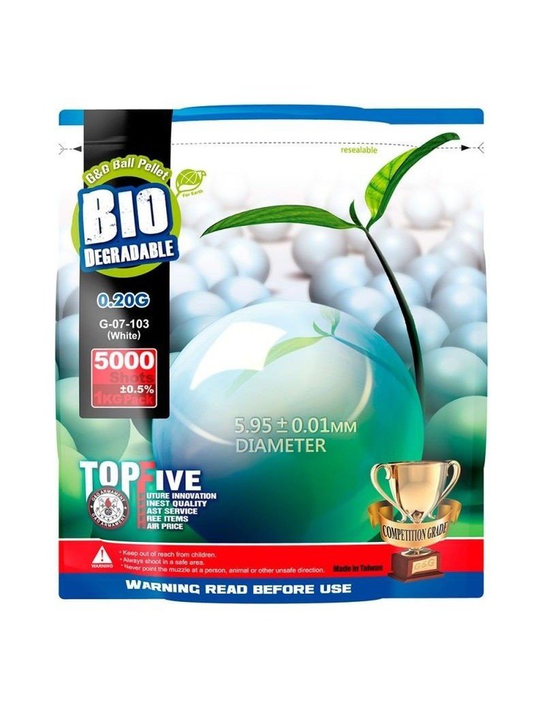 BIO BB 0.20G 1KG BLANCA G&amp;G (G-07-103)