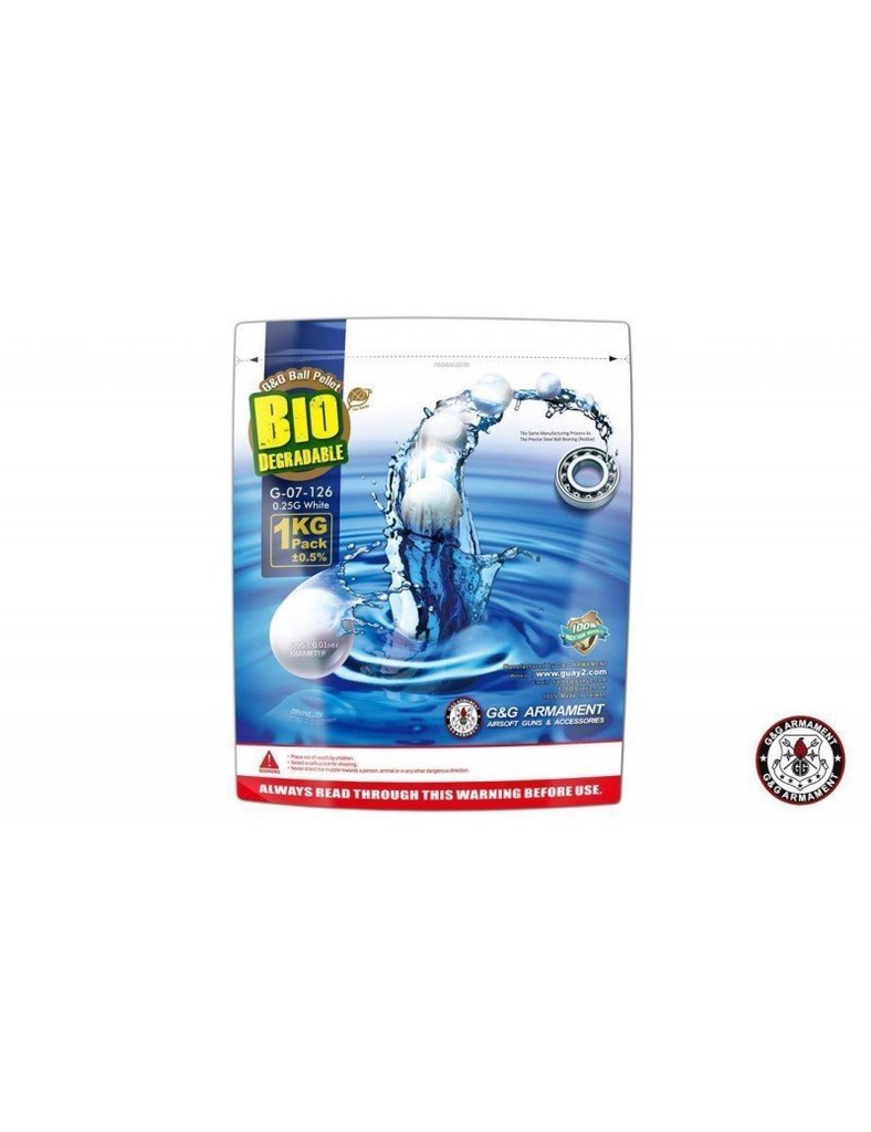 BIO BB 0.25G 1KG BLANCA G&amp;G (G-07-126)