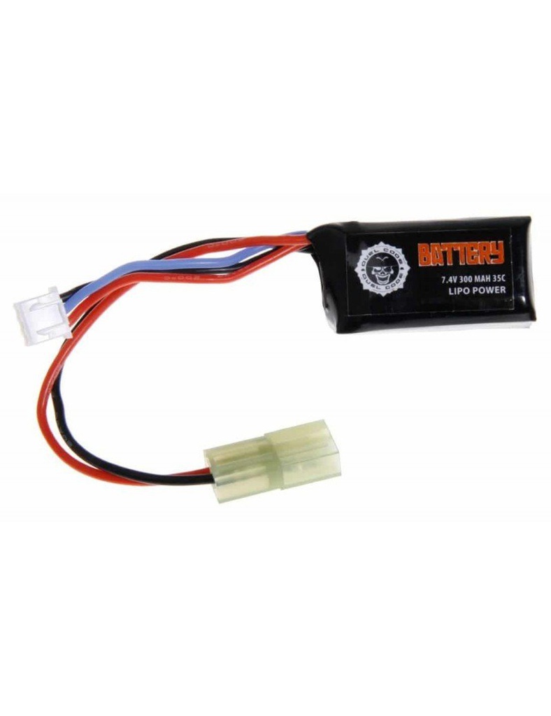 BATERÍA LIPO 7.4V 300 MAH 35C DUEL CODE