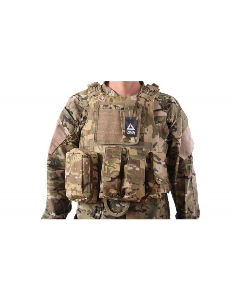 CHALECO PLATE CARRIER MULTICAM DELTA TACTICS V07