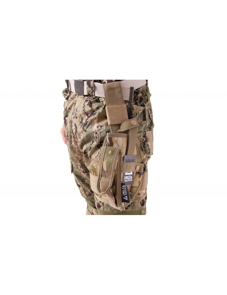 PISTOLERA PERNERA UNIVERSAL COMPAC ZURDO MULTICAM DELTA TACTICS