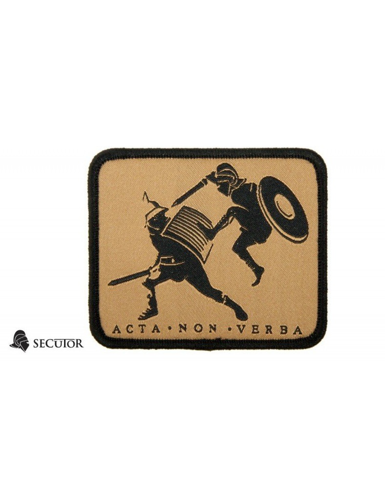 PARCHE ACTA NON VERBA 76 X 63 MM SECUTOR