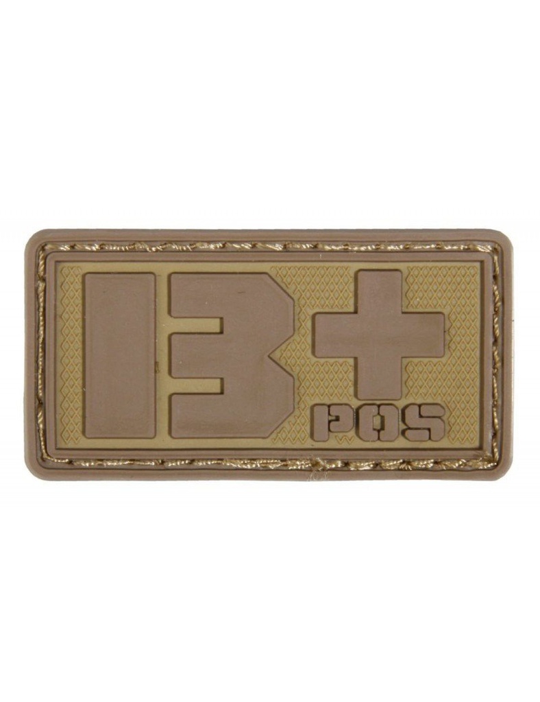 PARCHE PVC TIPO SANGUINEO B+ TAN EMERSON