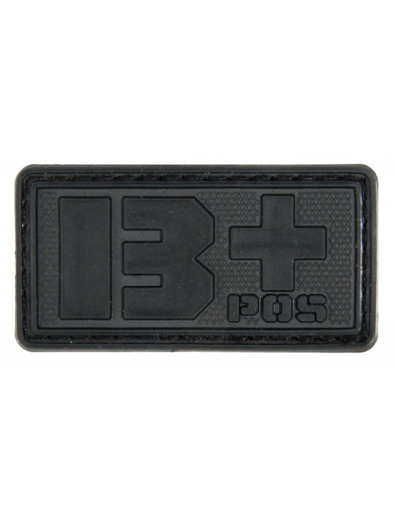 PARCHE PVC TIPO SANGUINEO B+ NEGRO EMERSON