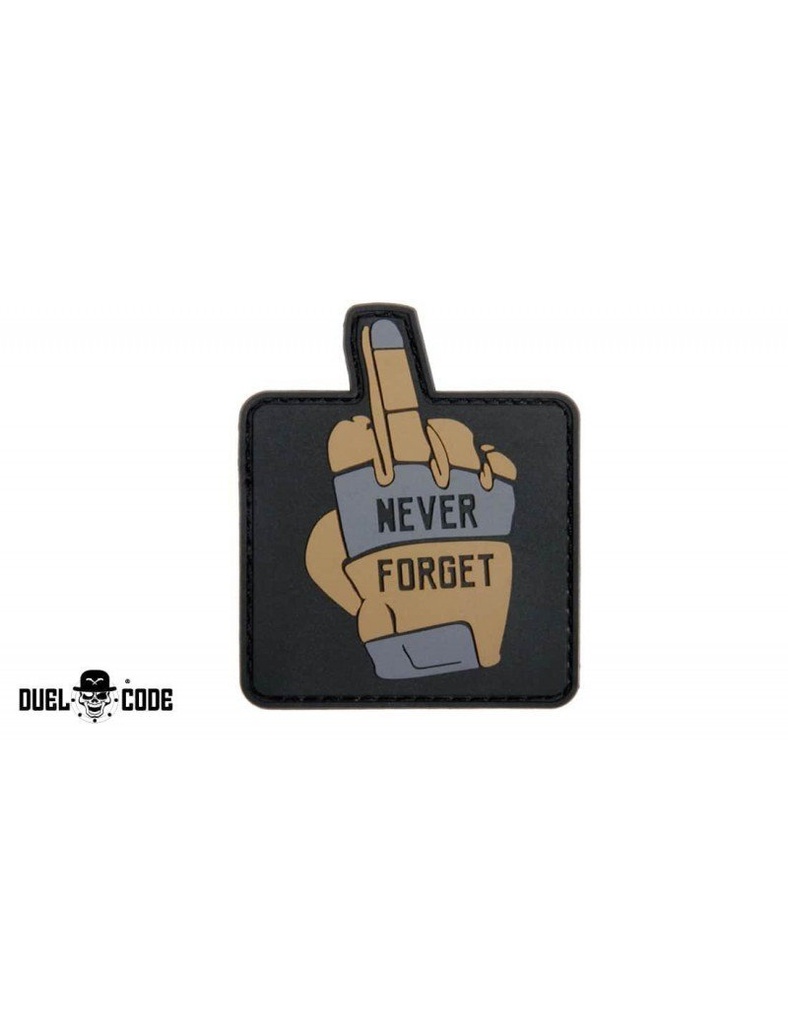 PARCHE NEVER FORGET 57X68 MM