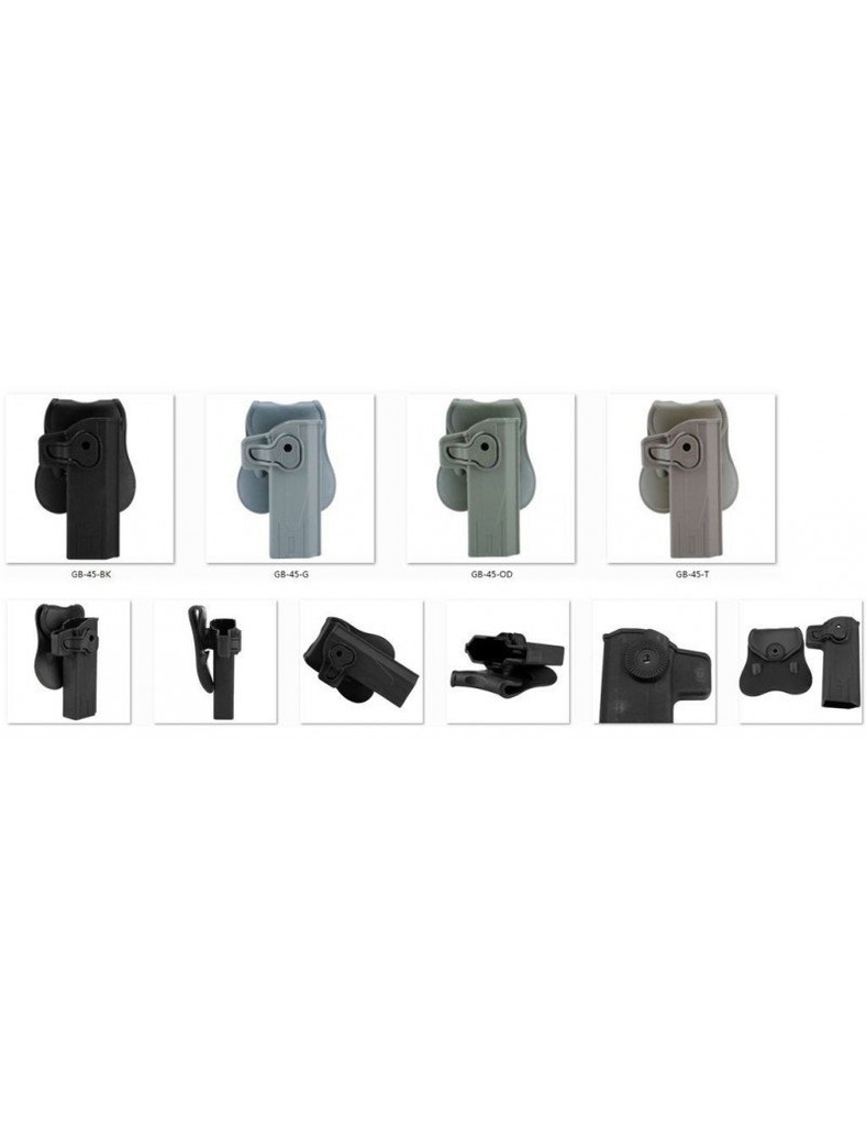 PISTOLERA RÍGIDA HI-CAPA OD GB-45-OD