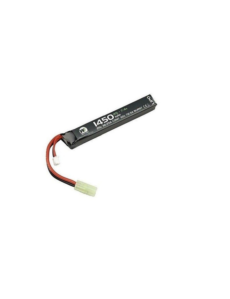 BATERÍA 20D WE 1450MAH LIPO 7.4V 25C STICK