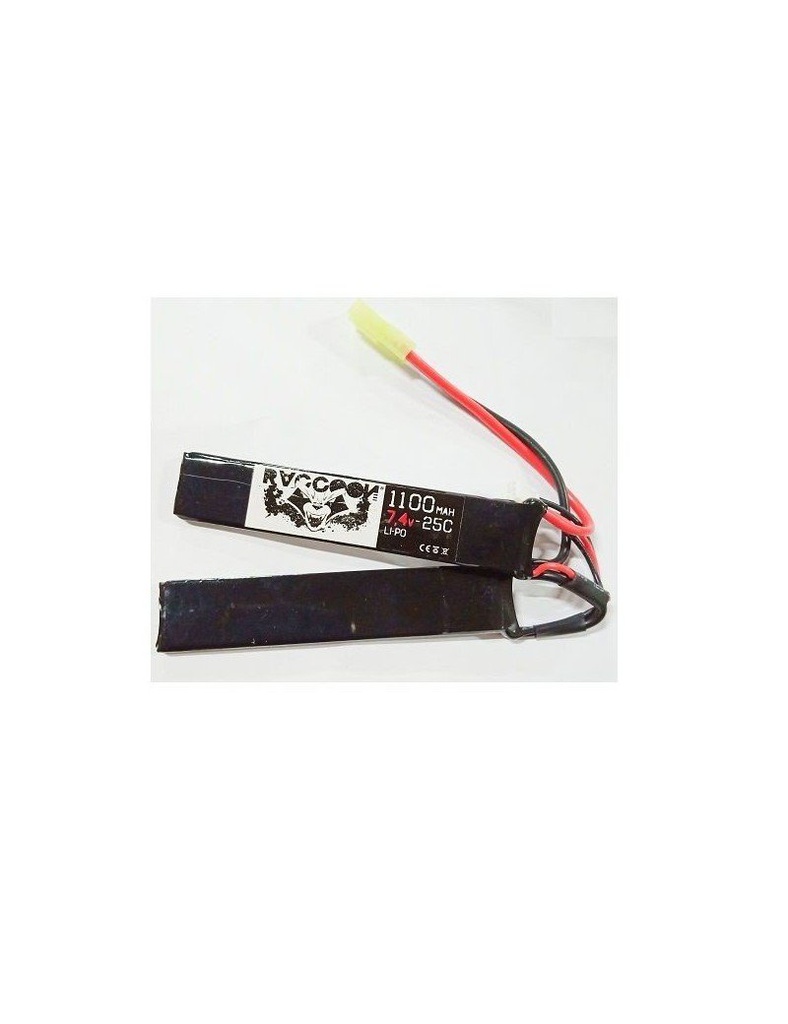 BATERÍA RACCOON LIPO 7.4V 1100MAH-25C 2 ELEMENTO