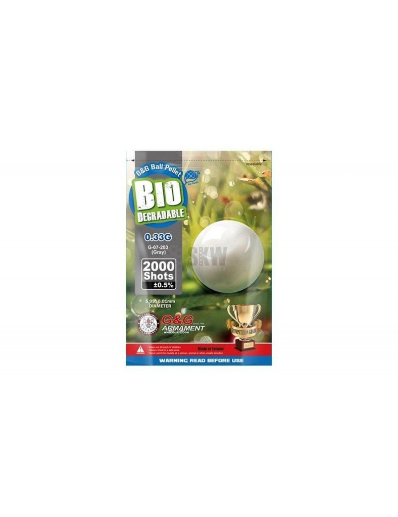 BIO BB 0.33G 2000BB GRIS G&amp;G (G-07-203)