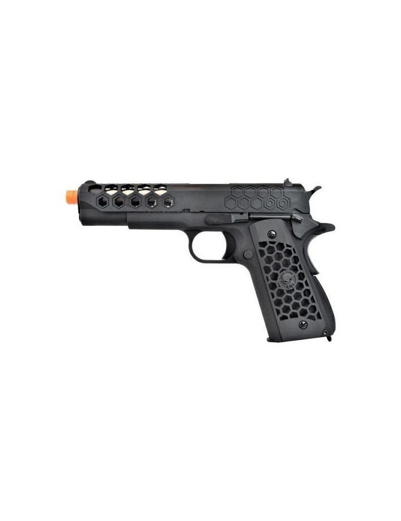 WE GAS PISTOL 1911 HEX CUT GEN2 NEGRO (WE16B)