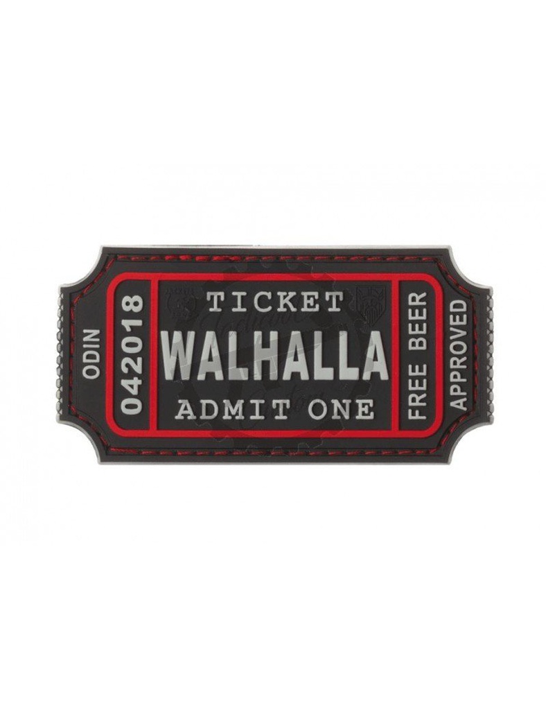 LARGE WALHALLA TICKET RUBBER PATCH SWAT (JTG)