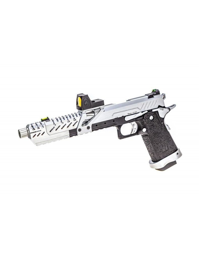 GBB GAS HI-CAPA TITAN 7 NEGRO / SILVER 1,0J + BDS RED-DOT