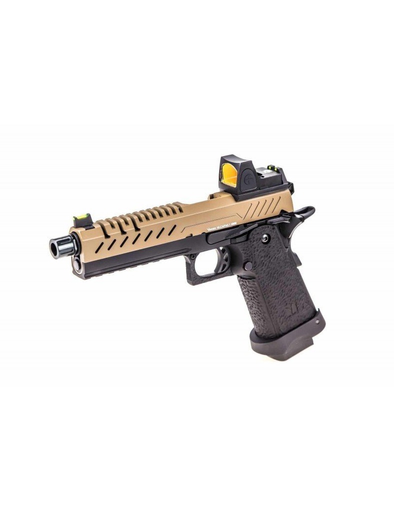 GBB GAS HI-CAPA 5.1 TAN / NEGRO 1,0J + BDS RED-DOT