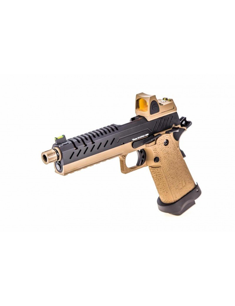 GBB GAS HI-CAPA 5.1 NEGRO / TAN 1,0J + BDS RED-DOT