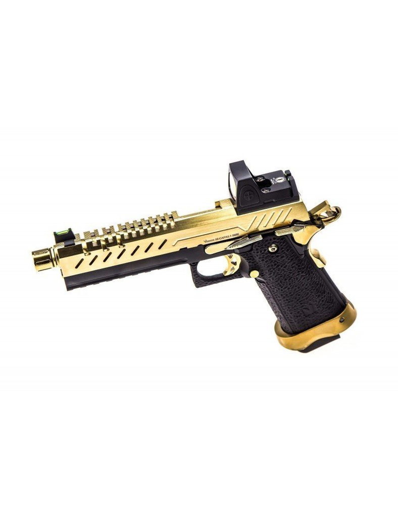 GBB GAS HI-CAPA 5.1 GOLD / NEGRO 1,0J + BDS RED-DOT