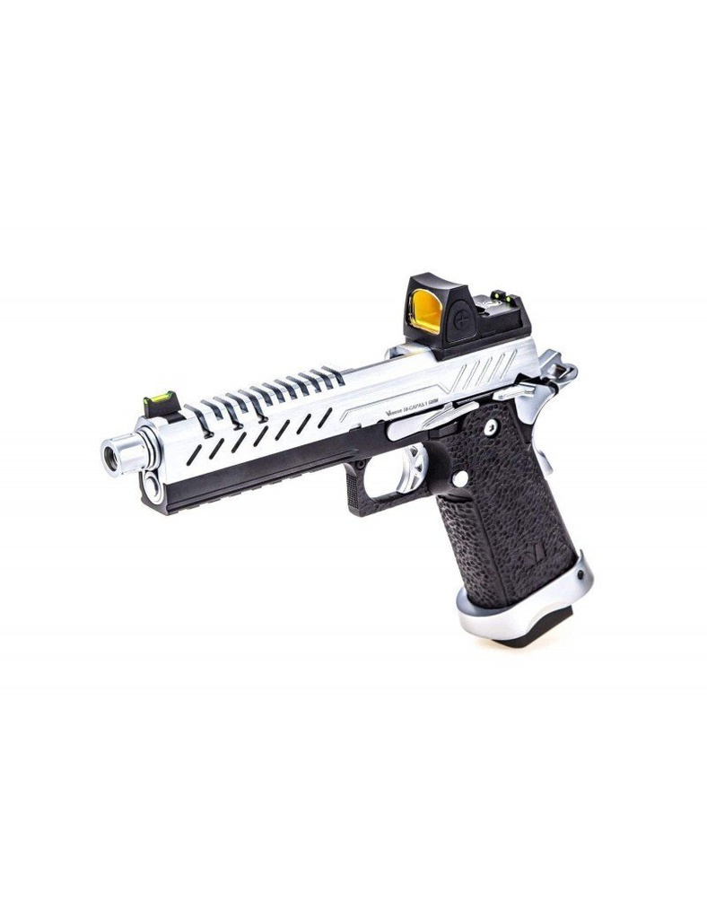 GBB GAS HI-CAPA 5.1 CHROME / NEGRO 1,0J + BDS RED-DOT