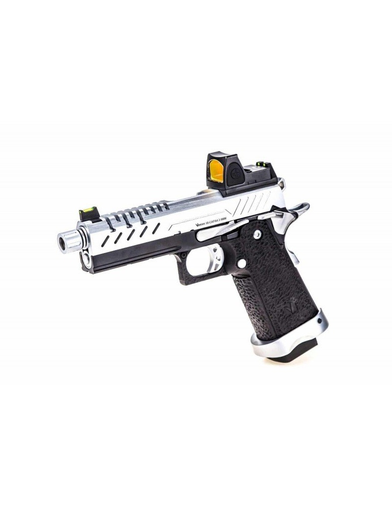 GBB GAS HI-CAPA 4.3 CHROME / NEGRO 1,0J + BDS RED-DOT