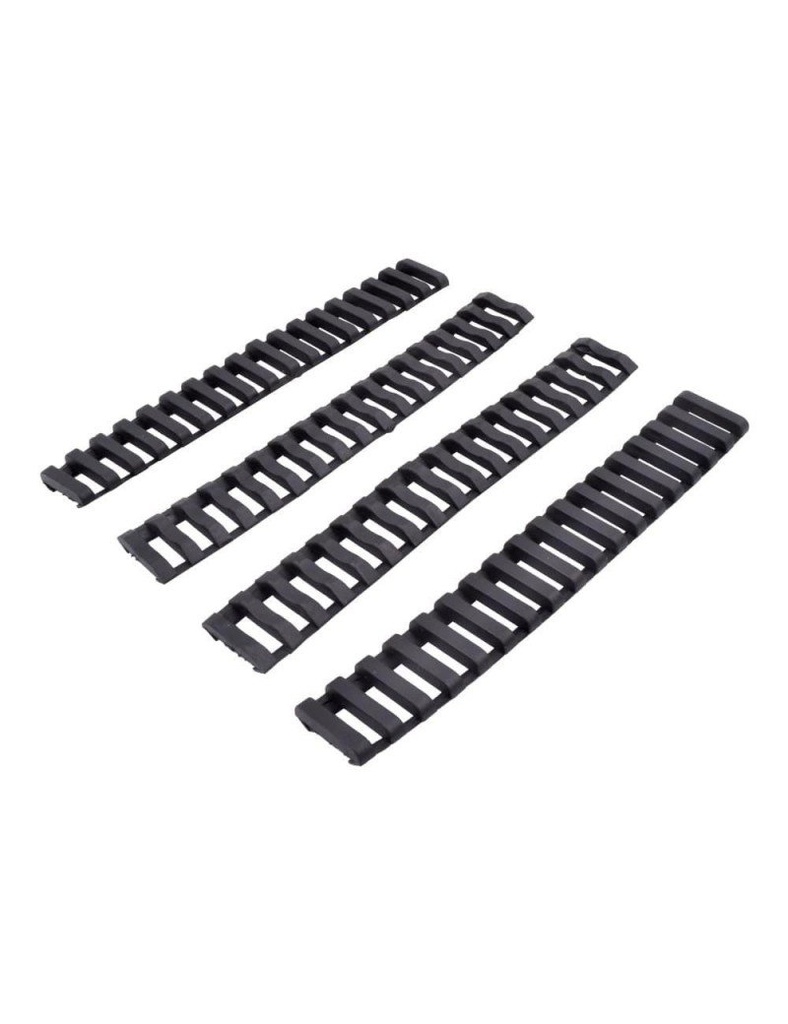 CUBRE RAIL SET DE 4 DE GOMA NEGRO