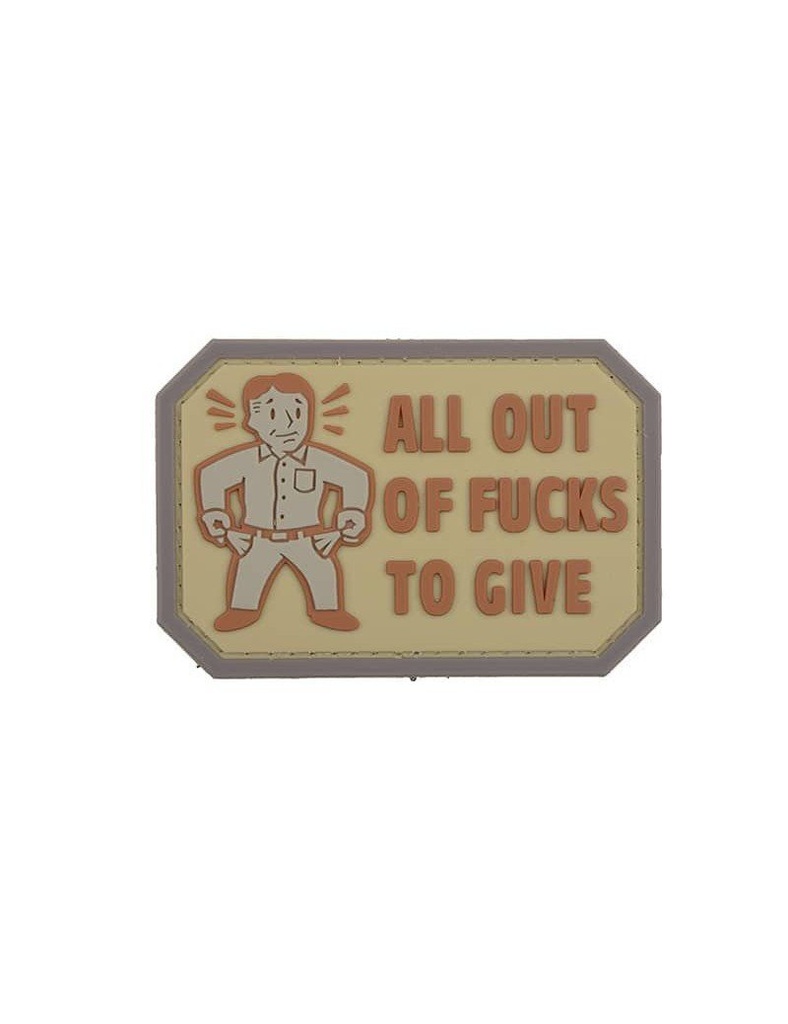 ALL OUT – 3D BADGE – TAN