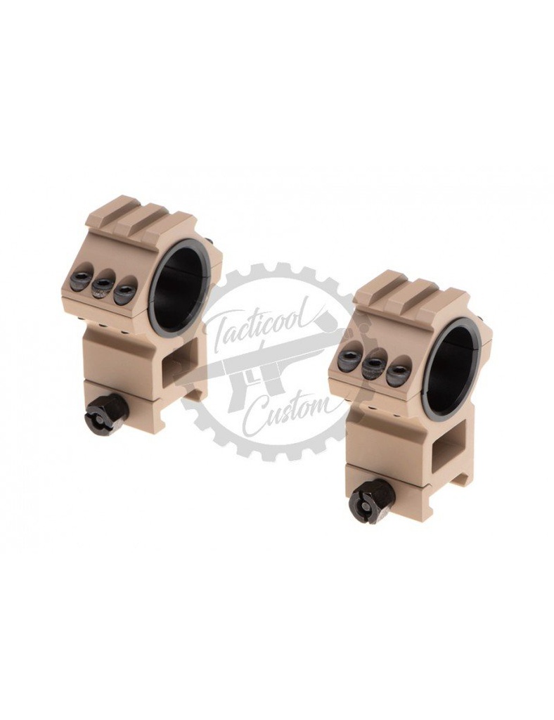 AIM-O TOP RAIL EXTEND 25.4-30MM RING MOUNT TAN