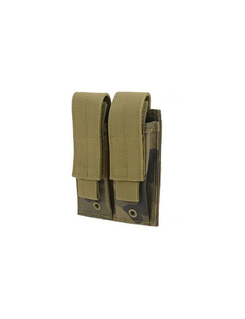 PORTACARGADOR DOBLE PISTOLA WOODLAND GFC