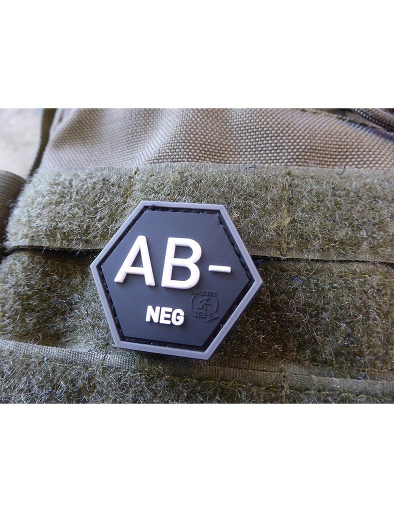 PARCHE GOMA HEXAGONAL SANGUINEO AB- SWAT