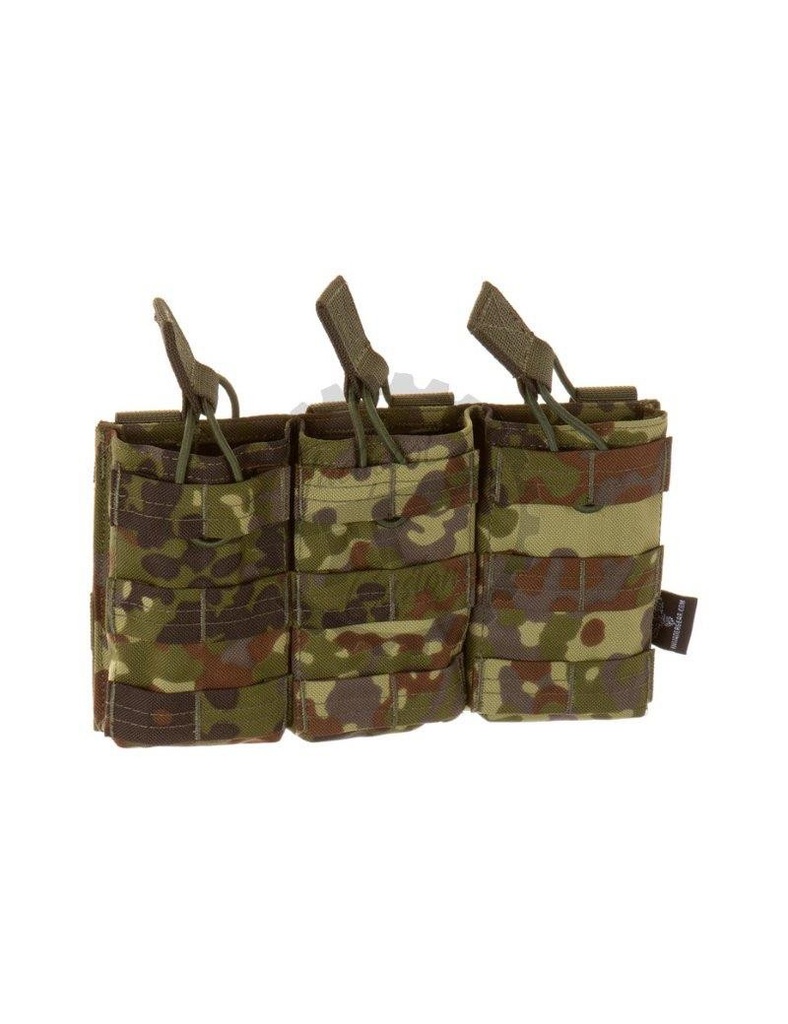 5.56 TRIPLE DIRECT ACTION MAG POUCH FLECKTARN INVADER GEAR