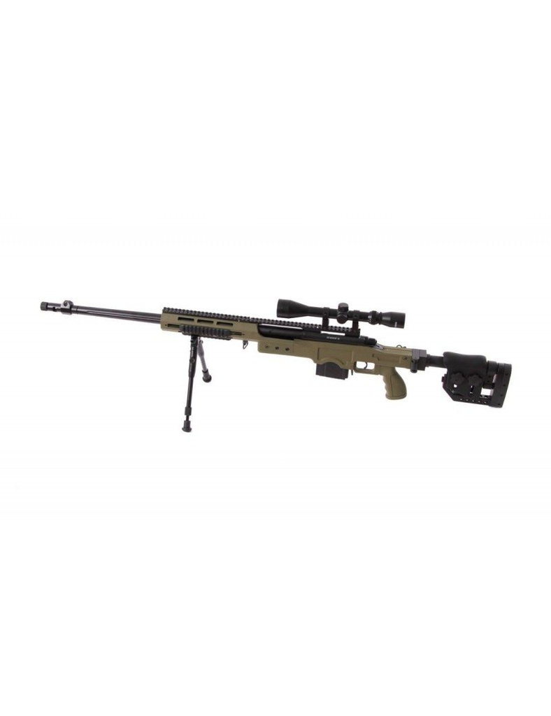 RIFLE CERROJO WELL MB4411D CON MIRA Y BIPODE OD