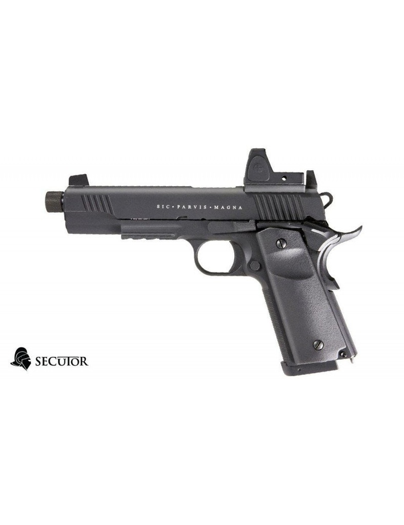 PISTOLA CO2 BLOW BACK RUDIS MAGNA XII NEGRO SECUTOR