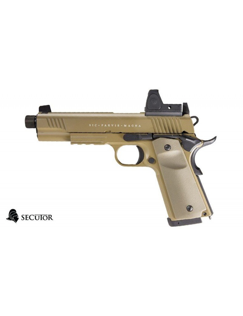 PISTOLA CO2 BLOW BACK RUDIS MAGNA VII TAN SECUTOR