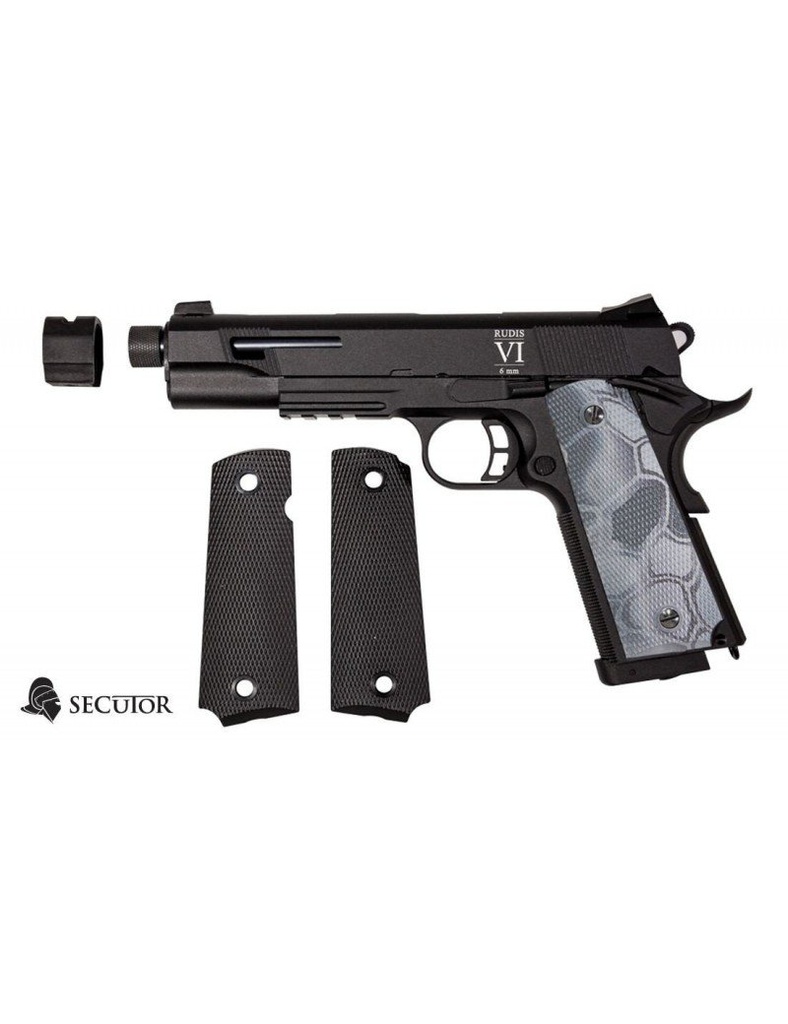 PISTOLA CO2 BLOW BACK RUDIS CUSTOM VI THYPON SECUTOR