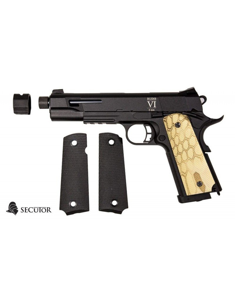 PISTOLA CO2 BLOW BACK RUDIS CUSTOM VI NOMAD SECUTOR