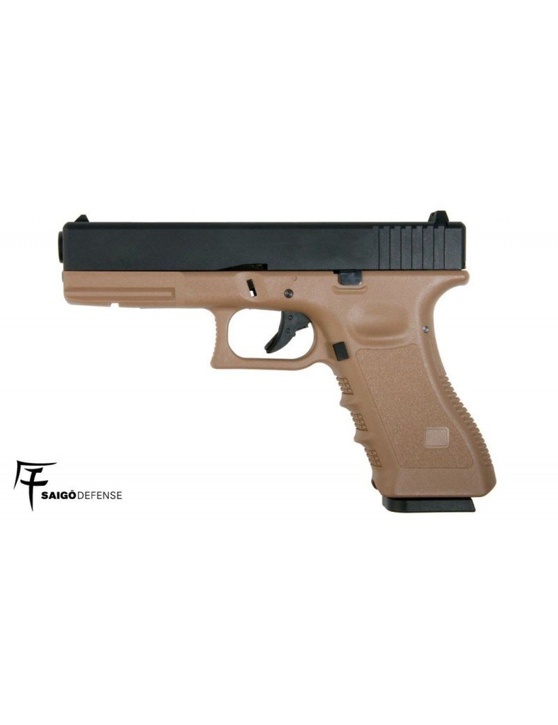 SAIGO 17 CO2 BLOW BACK METAL SLIDE TAN