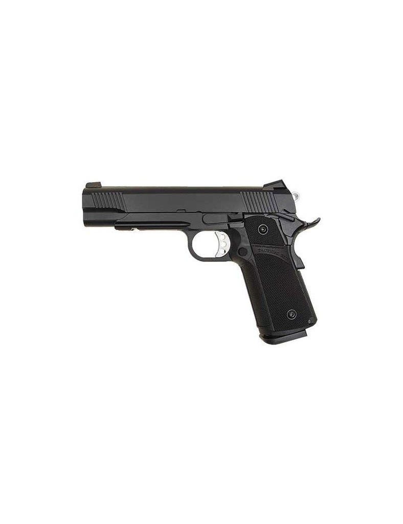 KJ WORKS TACTICAL K1911 (KP-05) HI-CAPA GAS/CO2 BLOWBACK NEGRO