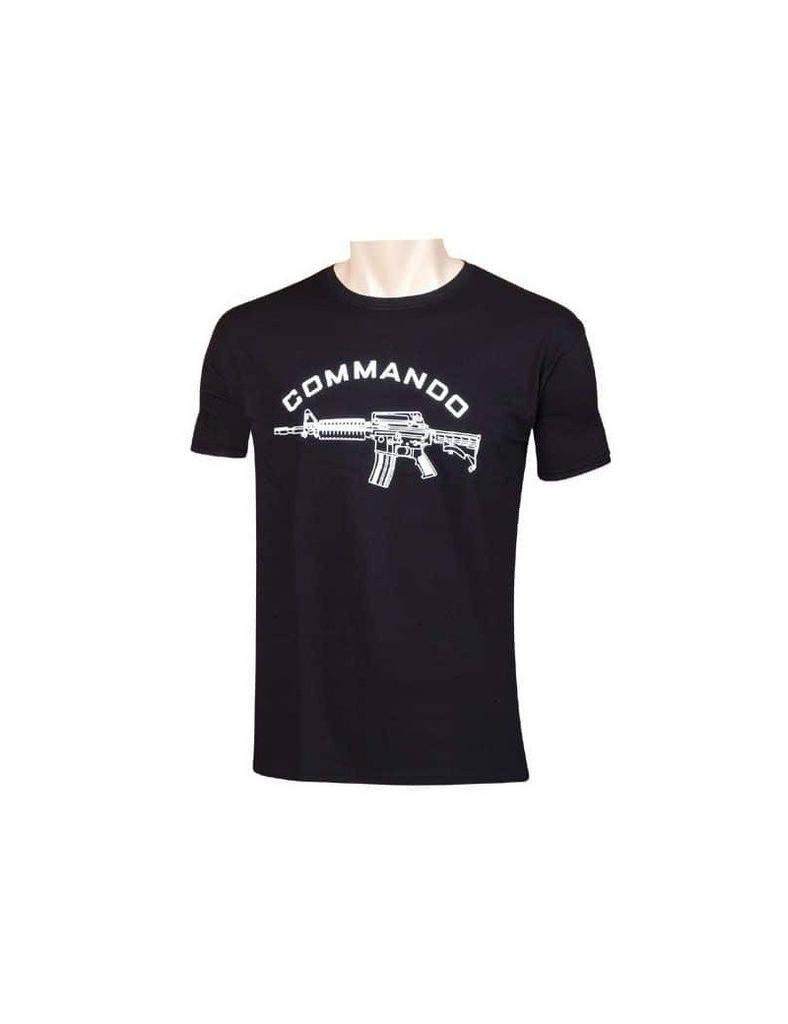 CAMISETA COMANDO M4 NEGRA