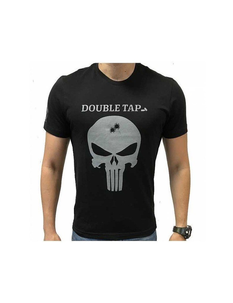 CAMISETA PUNISHER DOUBLE TAP NEGRA