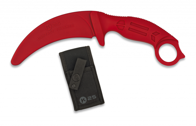 CUCHILLO K25 ENTRENAMIENTO KARAMBIT ROJO