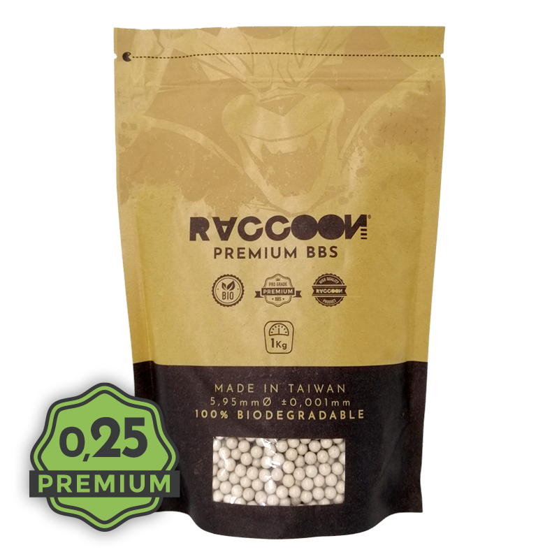 RACCOON PREMIUM BIO BBS - 0.25G 1KG