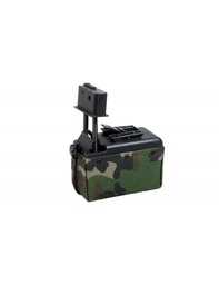[AC12953] CARGADOR DRUM M249 MINI A&amp;K 1500 RDS WOODLAND