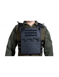 [AC12971] CHALECO PLATE CARRIER CORTE LASER NEGRO V18 + 2 PLACAS DE PORTECCIÓN DUMMY