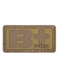[AC12763] PARCHE PVC TIPO SANGUINEO B+ TAN EMERSON
