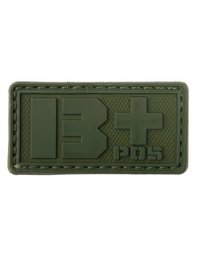 [AC12764] PARCHE PVC TIPO SANGUINEO B+ OD EMERSON