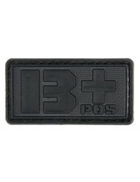[AC12765] PARCHE PVC TIPO SANGUINEO B+ NEGRO EMERSON