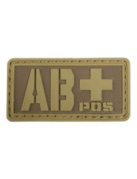 [AC12766] PARCHE PVC TIPO SANGUINEO AB+ TAN EMERSON