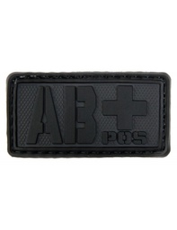 [AC12768] PARCHE PVC TIPO SANGUINEO AB+ NEGRO EMERSON