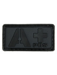 [AC12773] PARCHE PVC TIPO SANGUINEO A+ NEGRO EMERSON