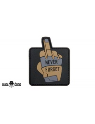 [DU10060] PARCHE NEVER FORGET 57X68 MM