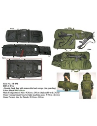 [3181] MIL-FORCE DOUBLE DECK RIFLE BACKPACK 92CM-126CM SB-49B NEGRA